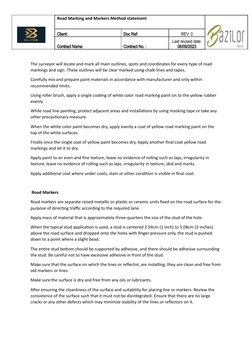 Road Marking Method Statement Guide | PDF | Road | Adhesive