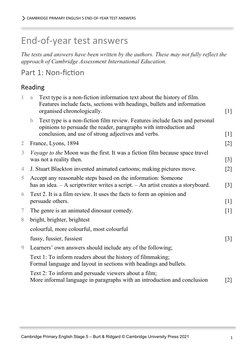 Cambridge Primary English 5 Test Answers | PDF | Linguistics | Human ...