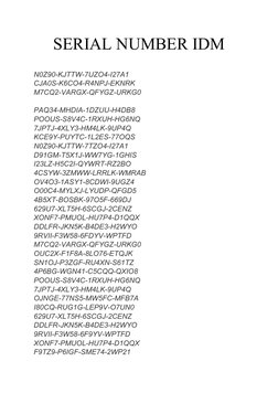 SERIAL NUMBER IDM
N0Z90-KJTTW-7UZO4-I27A1
CJA0S-K6CO4-R4NPJ-EKNRK
M7CQ2-VARGX-QFYGZ-URKG0
PAQ34-MHDIA-1DZUU-H4DB8
POOUS-S8V4C
