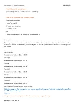 Python Programming Question Bank BPLCK205B | PDF | Parameter (Computer ...
