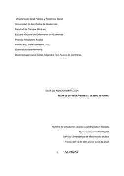 Ministerio de Salud Pública y Asistencia Social
Universidad de San Carlos de Guatemala
Facultad de Ciencias Médicas
Escuela