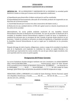 TITULO SEXTO:
DISOLUCION Y LIQUIDACION DE LA SOCIEDAD
ARTICULO 38.-  DE LA DISOLUCION Y LIQUIDACION DE LA SOCIEDAD. La socied
