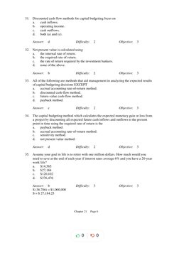 Capital Budgeting Test Bank Overview | PDF | Depreciation | Net Present ...