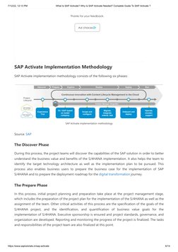 Understanding SAP Activate Methodology | PDF | Cloud Computing ...