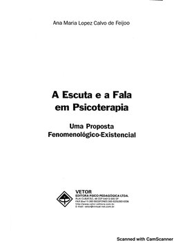 A Escuta e a Fala em Psicoterapia | PDF