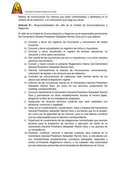 SOCIEDAD DE BENEFICENCIA DE TACNA
Medios de comunicación los mismos que están contemplados y de
