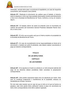 SOCIEDAD DE BENEFICENCIA DE TACNA
Interesado, vencido dicho plazo, se archivara el expediente y