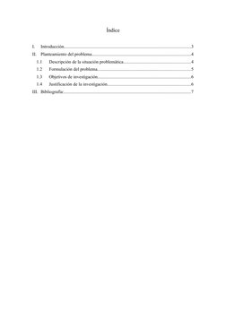 Índice
I.
Introducción.......................................................................................................