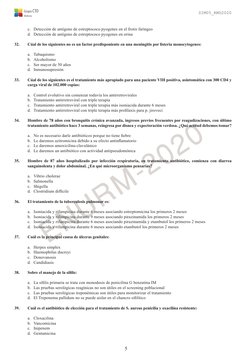 5
Grupo CTO
Medicina
SIM05_RMD2020
ENURM-2020
c.	 Detección de antígeno de estreptococo pyogenes en el frotis faríngeo
d.	 De
