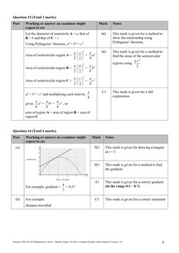 Summer 2022 GCSE Maths 1H Mark Scheme | PDF | Science