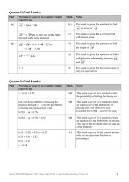 Summer 2022 GCSE Maths 1H Mark Scheme | PDF | Science