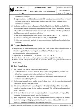 Piping Pressure Test Procedure Guide | PDF | Pipe (Fluid Conveyance ...