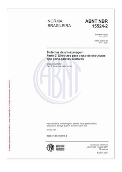 NBR 15524-2 Sistema de Armazenagem | PDF