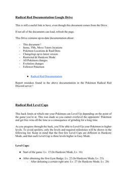 Pokémon Radical Red Beginner's Guide | PDF | Gaming | Video Games