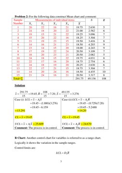Control Chart Examples and Solutions | PDF | Scientific Method ...