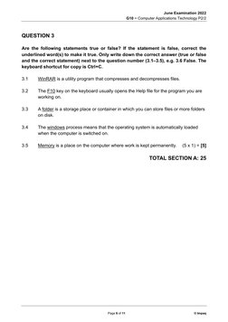 Grade 10 CAT June Exam Paper 2022 | PDF | Printer (Computing) | Laptop