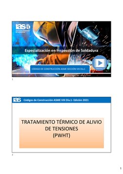 1
Códigos de Construcción ASME VIII Div.1- Edición 2021
1
Especialización en Inspección de Soldadura
CÓDIGO DE CONSTRUCCIÓN A