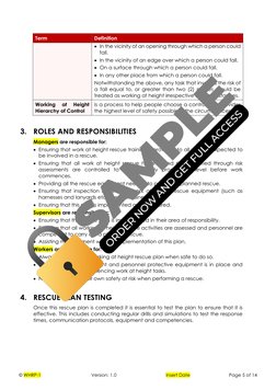 © WHRP-1 
Version: 1.0 
Insert Date 
Page 5 of 14 
 
Term 
Definition 
• In the vicinity of an opening through which a person