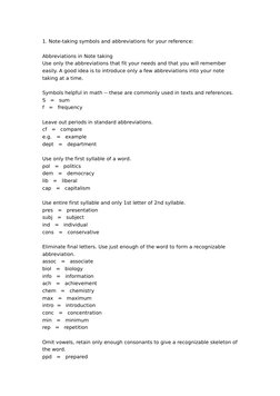 Annotation Note Taking Symbol Note-Taking & Symbols For Interpretation | PDF | Syllable | Philology