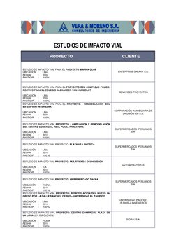 ESTUDIOS DE IMPACTO VIAL  
  
                                                                    P R O Y E C T O