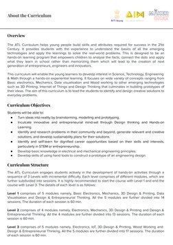 About the Curriculum
The ATL Curriculum helps young people build skills and attributes required for success in the 21st 
Cent