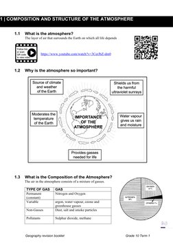 Grade 10 Geography: Atmosphere Notes | PDF | Atmosphere Of Earth | Cloud