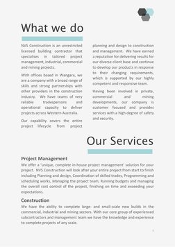 NVS Construction Capability Statement | PDF | Carpentry | Project ...