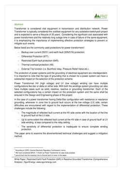 White Paper | Restricted Earth Fault Protection (64R) in Resistive Grounded Transformer (Compr