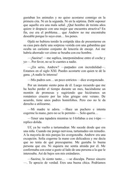gustaban los animales y no quiso acostarse conmigo en la
primera cita. Ni en la segunda. Ni en la séptima. Debí suponer
que a