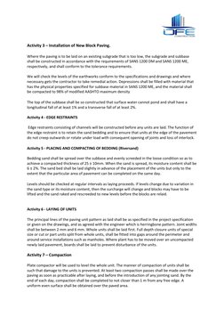 Interlock Paving Method Statement | PDF | Road Surface | Concrete