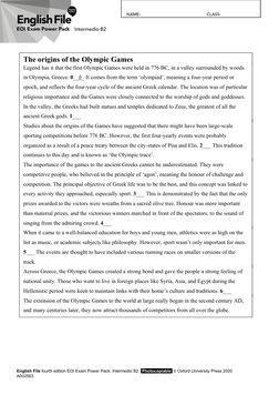 The origins of the Olympic Games
Legend has it that the first Olympic Games were held in 776 BC, in a valley surrounded by wo