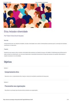 16/05/2023, 20:04
Ética, Inclusão e diversidade
https://stecine.azureedge.net/repositorio/00212ge/00409/index.html#
1/31
Étic