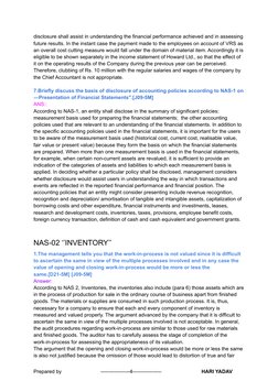 disclosure shall assist in understanding the financial performance achieved and in assessing
future results. In the instant c