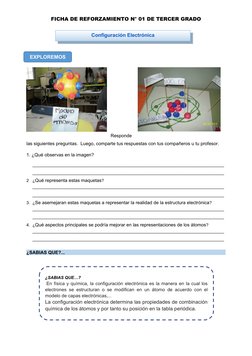 FICHA DE REFORZAMIENTO N° 01 DE TERCER GRADO
Responde
las siguientes preguntas.  Luego, comparte tus respuestas con tus compa