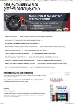 Posted on April 19, 2016 (http://blog.obdii365.com/2016/04/19/ncs-expert-coding-guide-for-beginners/) by sales
(http://blog.o