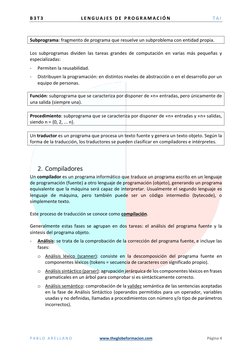 B 3 T 3  
L E N G U A J E S  D E  P R O G R A M A C I Ó N  
T A I  
P A B L O  A R E L L A N O  
www.theglobeformacion.com 
P