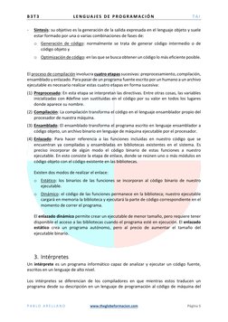B 3 T 3  
L E N G U A J E S  D E  P R O G R A M A C I Ó N  
T A I  
P A B L O  A R E L L A N O  
www.theglobeformacion.com 
P