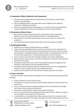 Block Work Method Statement Guide | PDF | Specification (Technical ...