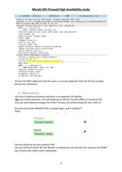Meraki MX High Availability Configuration Guide | PDF | Ip Address ...