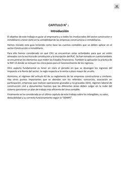 CAPITULO N° 1
Introducción
El objetivo de este trabajo es guiar al empresario y a todos los involucrados del sector construct