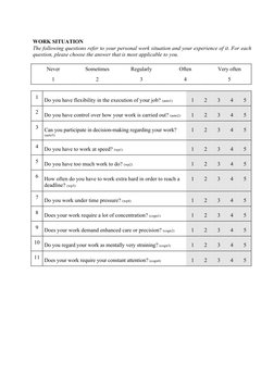 Job Demands Questionnaire.pdf Job Demands-Resources Questionnaire | PDF | Psychology | Psychological ...