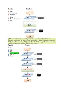 Flowchart Questions and Solutions | PDF