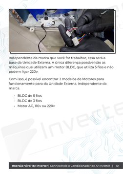 Independente da marca que você for trabalhar, essa será a 
base da Unidade Externa. A única diferença possível são as 
máquin