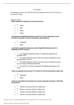 ID: 01073871 
HP PageWide Enterprise Color MFP 780, 785 and HP PageWide Enterprise Color 765 Service 
and Support Training