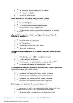 • 
 Un paquete de acabado para apoyar en el suelo 
• 
 Un accesorio perforador 
• 
 Bandeja de papel tándem 
Puede utilizar e