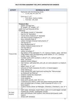 Mfat Pattern MFAT Administration Handbook for Grade 1 | PDF | Learning | Clothing