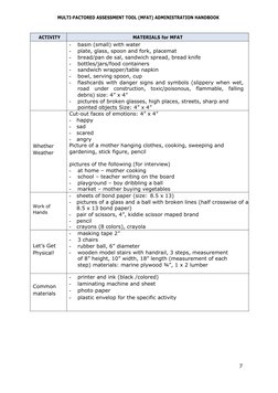 Mfat Pattern MFAT Administration Handbook for Grade 1 | PDF | Learning | Clothing