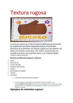Ejemplos de Textura Rugosa | PDF