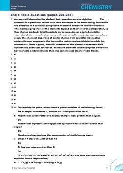 6
© Oxford University Press 2023
End of topic questions (pages 254–255)
1.
Answers will depend on the student, but a possible