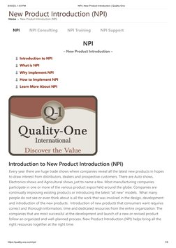 NPI Process: A Six-Phase Guide | PDF | Feasibility Study | New Product ...